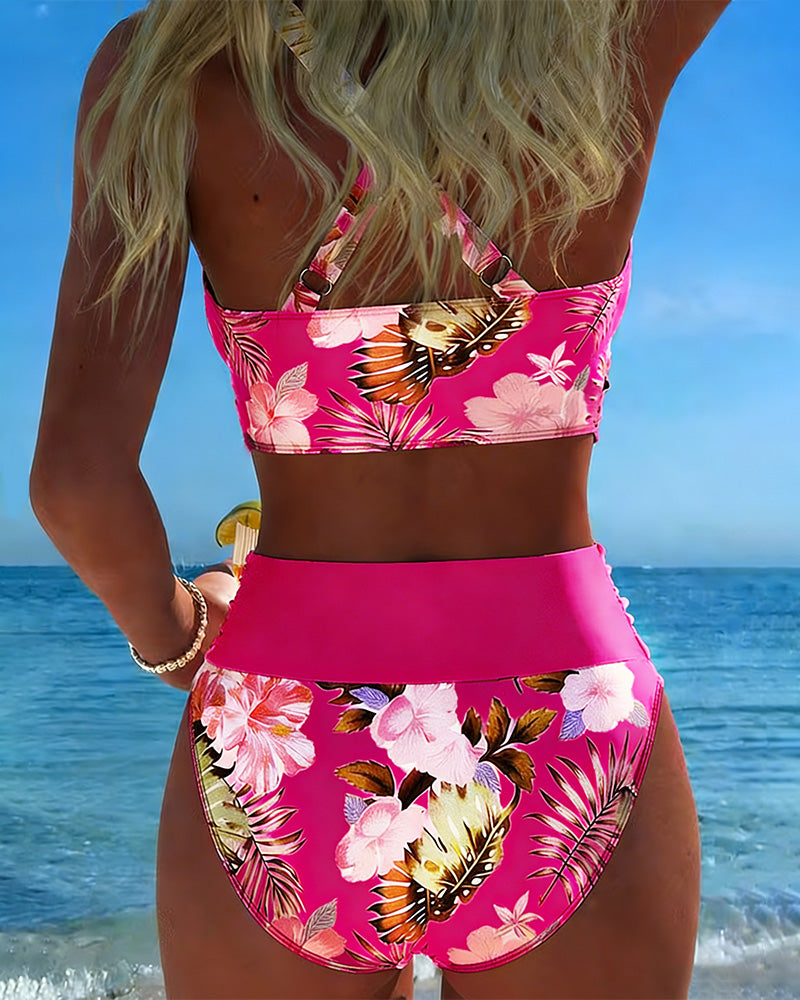 Belle™ | Floral Contrast Bikini