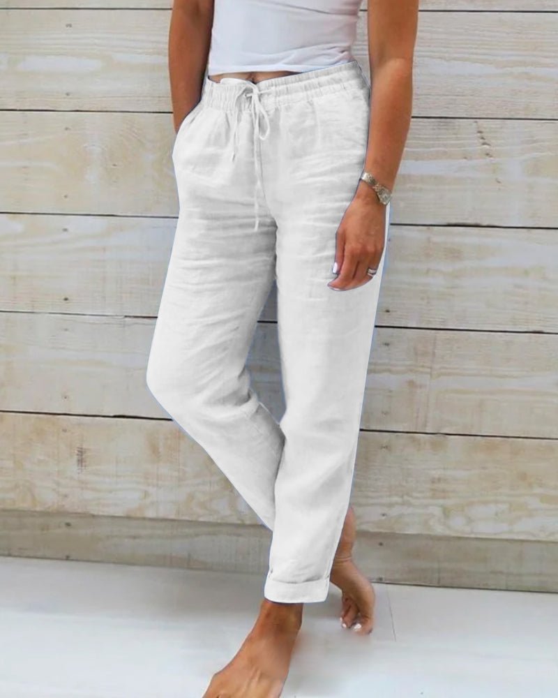 Kristin | Women's Sleek Comfort Trousers — Mid-Rise Fit