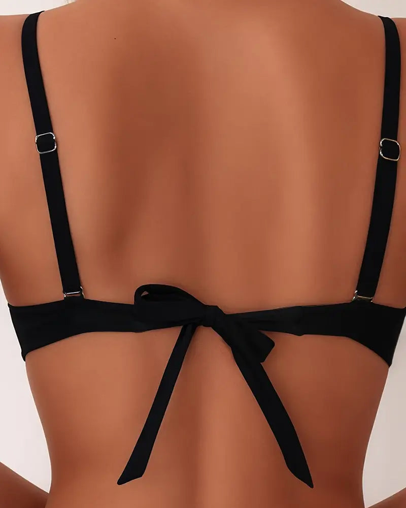 Violet | Sexy Backless Bikini Set