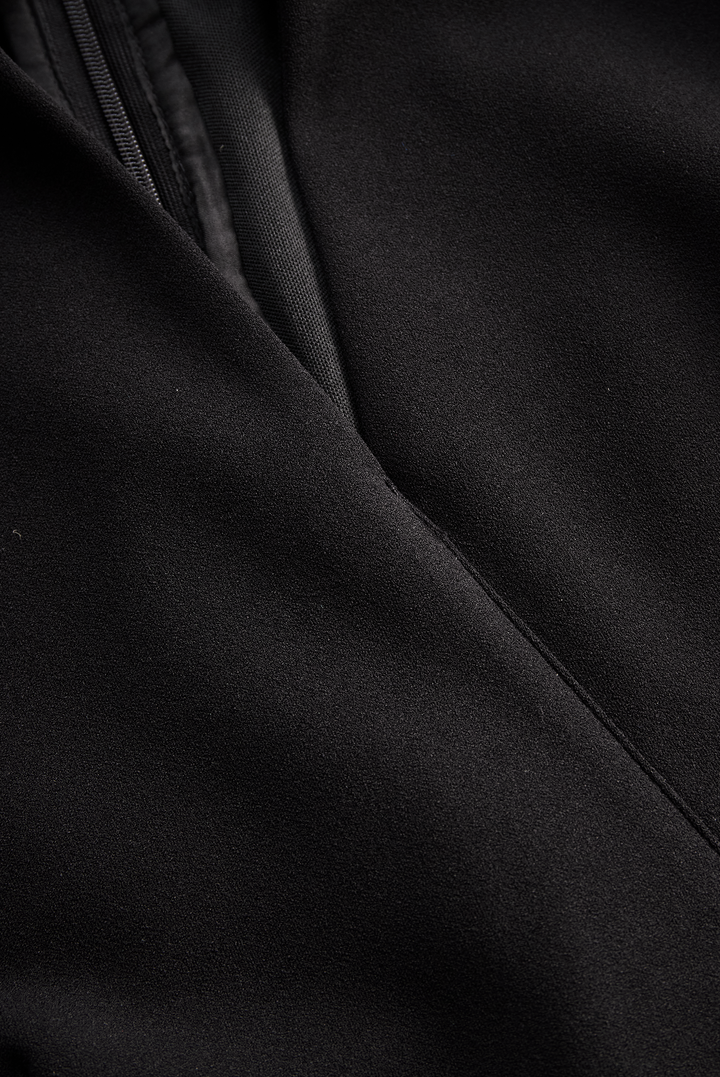 Catherine | Women's Belted Midi Dress — Elegant Black Silhouette
