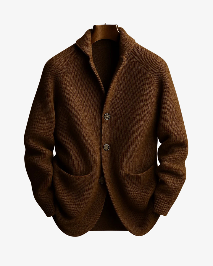 Jameson | Tailored Button-Front Knit Cardigan