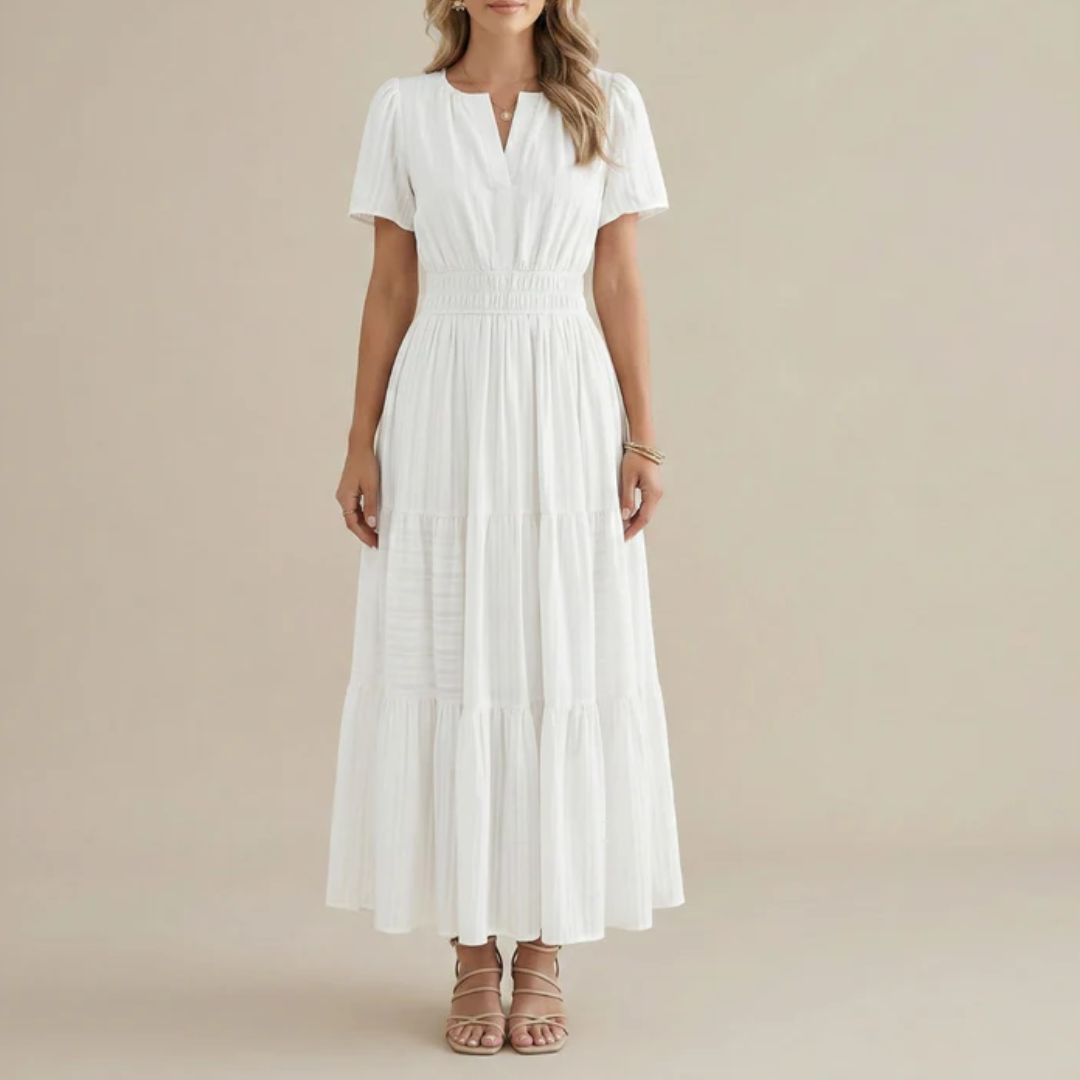 Elara™ | Boho A-Line Maxi Dress