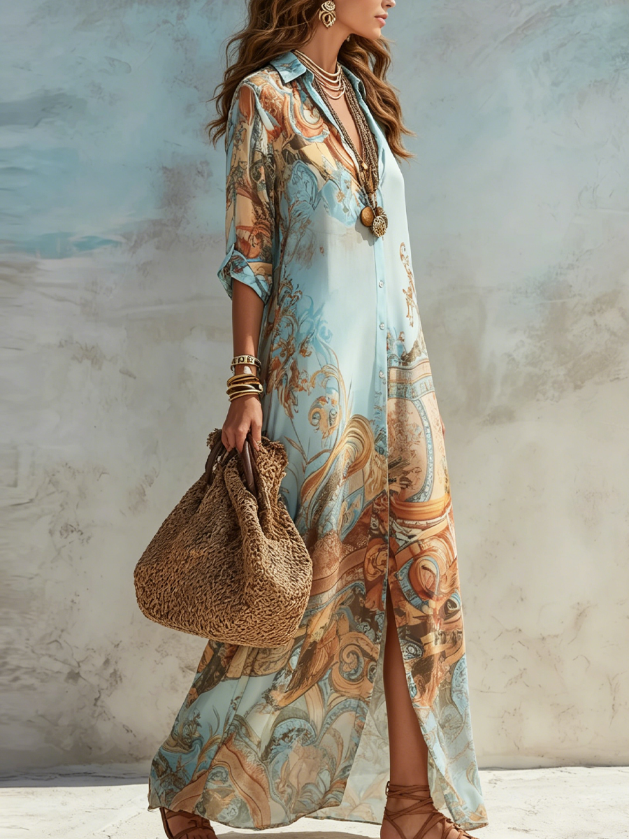 Sandra | Elegant Flowing Summer Dress