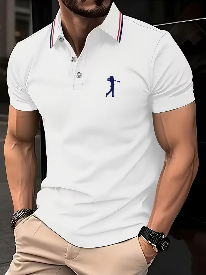 Arnold | Men's Casual Golf Print Short-Sleeve Shirt