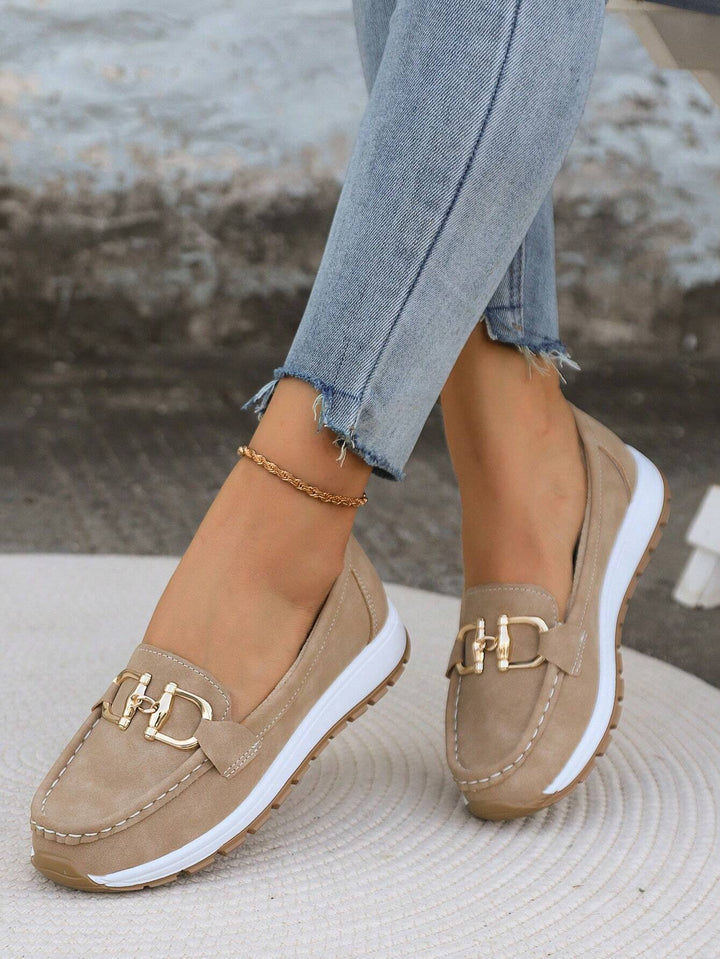 Ellie - Women's Flat Buckle Loafers for Everyday Wear