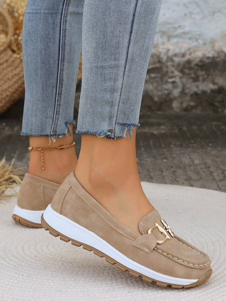 Ellie - Women's Flat Buckle Loafers for Everyday Wear