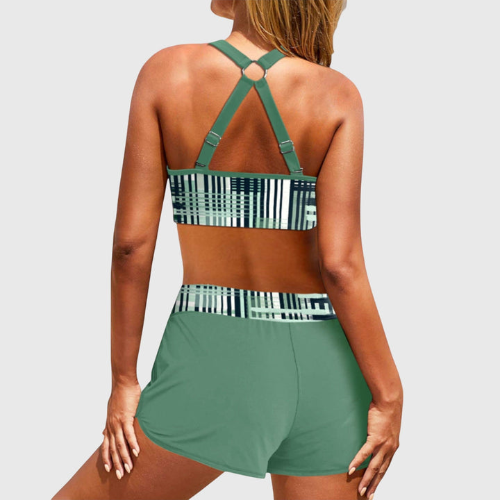 Janelle - Women's Ribbed High-Waisted Bikini Set