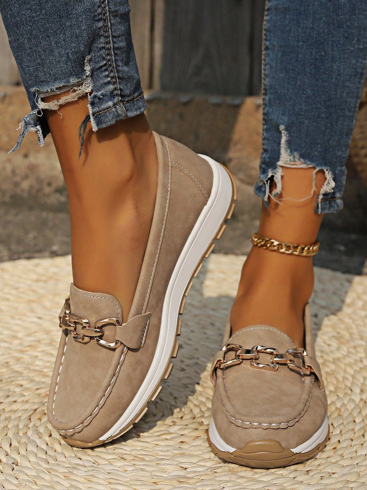 Ellie - Women's Flat Buckle Loafers for Everyday Wear