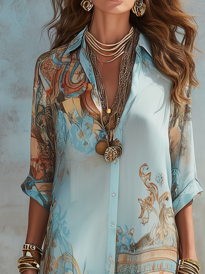 Sandra | Elegant Flowing Summer Dress