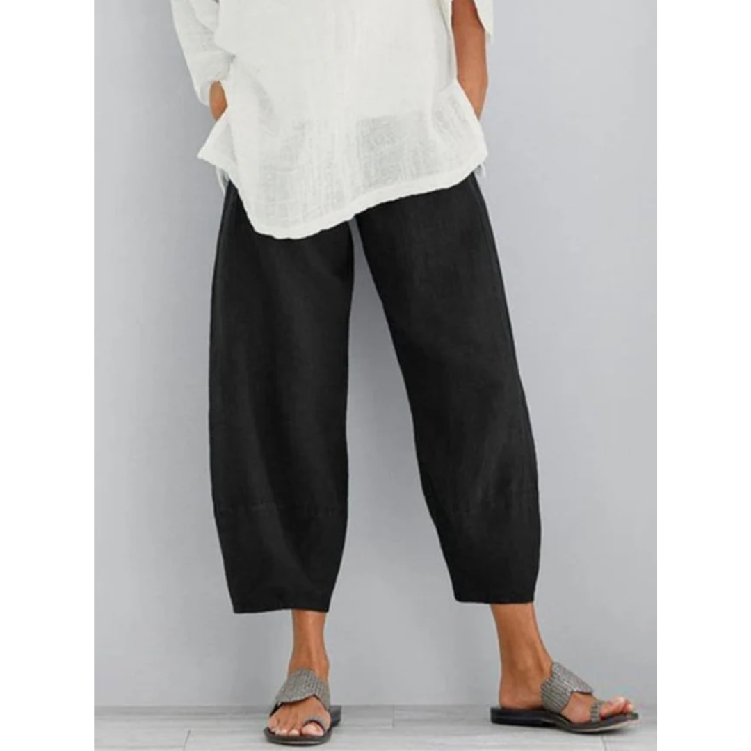 Mathias | Elegant Comfortable Linen-Style Trousers