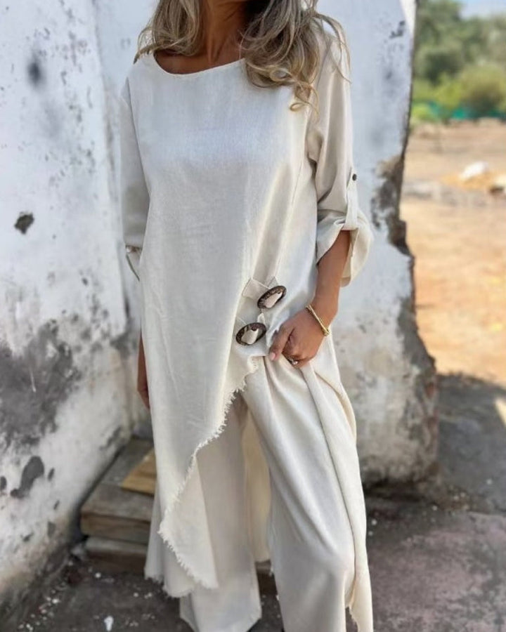 Celeste | Relaxed Linen Blend Set