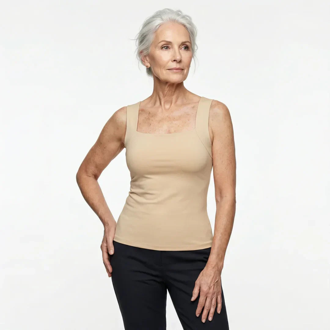 Lydia | Built-In Comfort Bra Tank Top