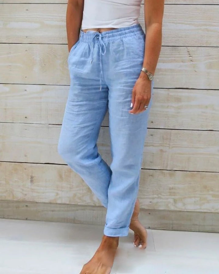 Kristin | Women's Sleek Comfort Trousers — Mid-Rise Fit