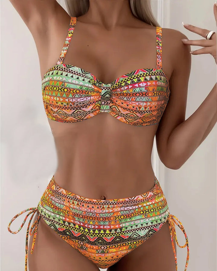 Ivy | Sexy Ethnic Print Bikini Set