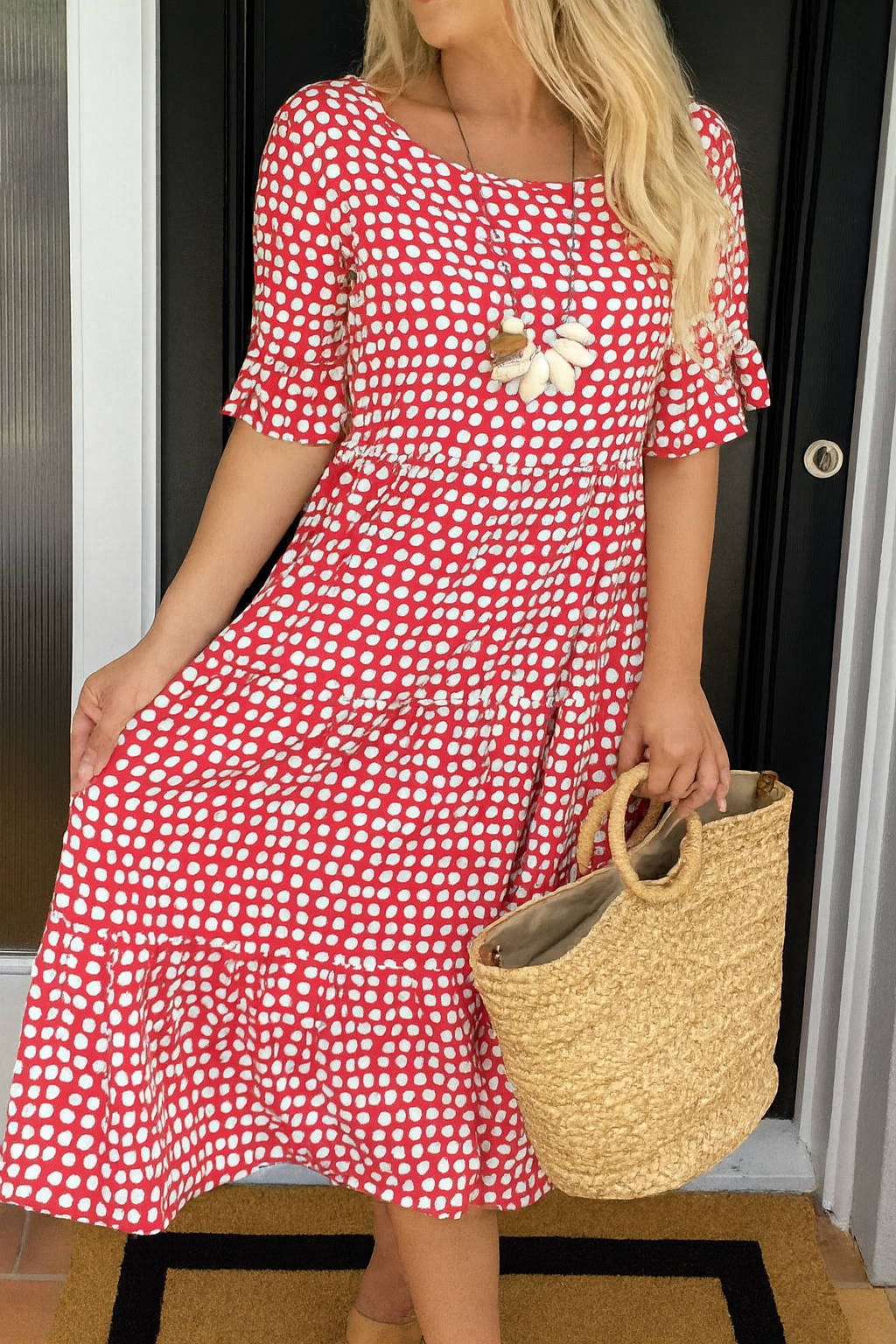 Daisy | Short Sleeve Midi Dress