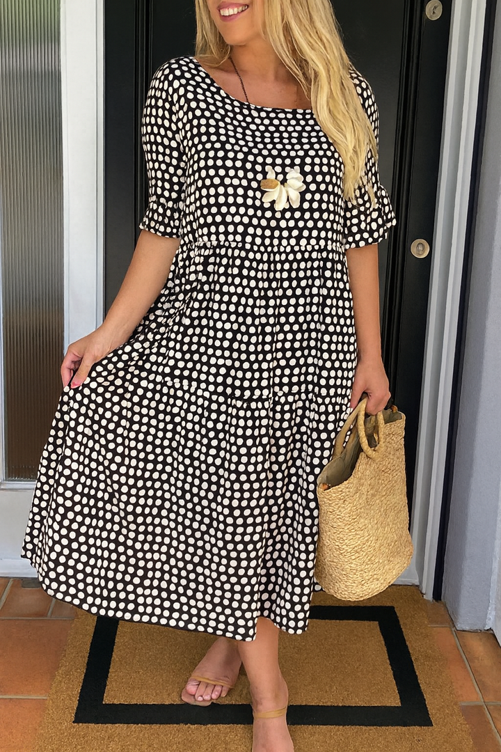Daisy | Short Sleeve Midi Dress