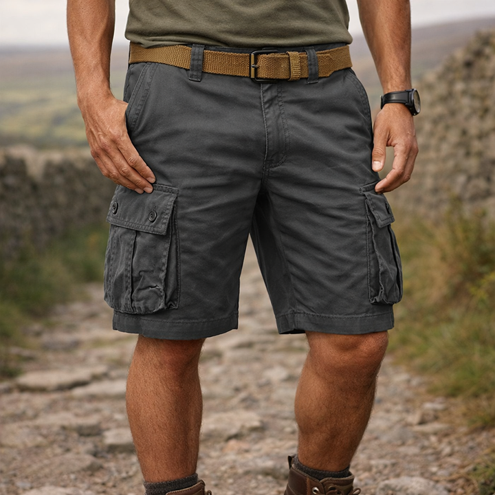 Alan - Men's Multi-Pocket Cargo Shorts for Outdoor Adventure