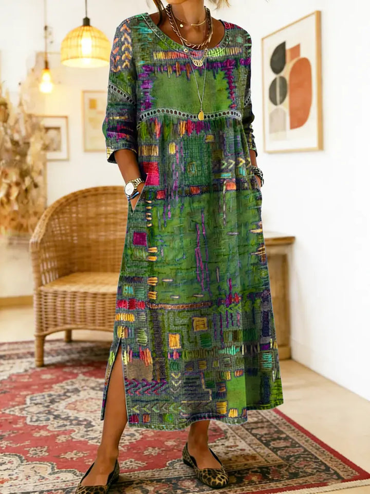 Sierra | Patchwork Denim Dress