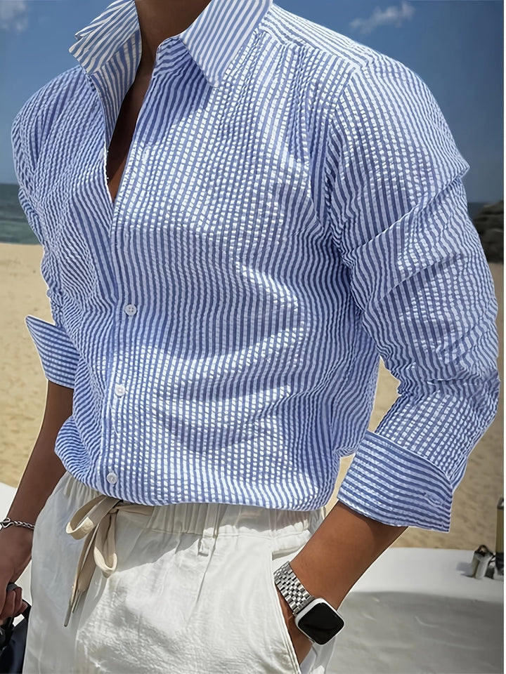 Clayton | Men's Striped Long Sleeve Shirt