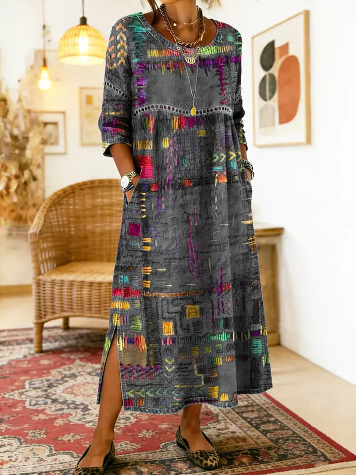 Sierra | Patchwork Denim Dress
