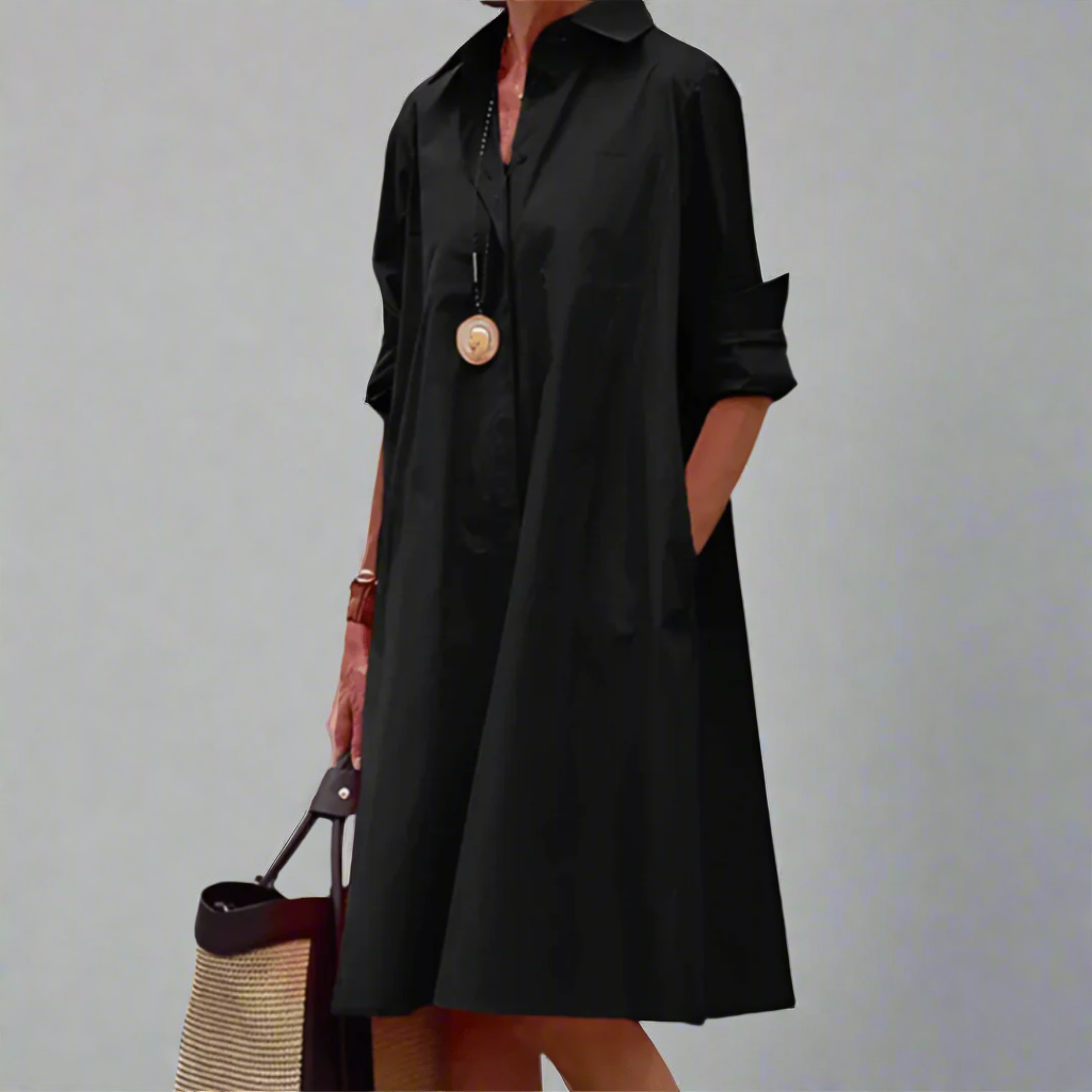 SANDRINE | Women's Elegant Polo Dress — Chic Spring Style