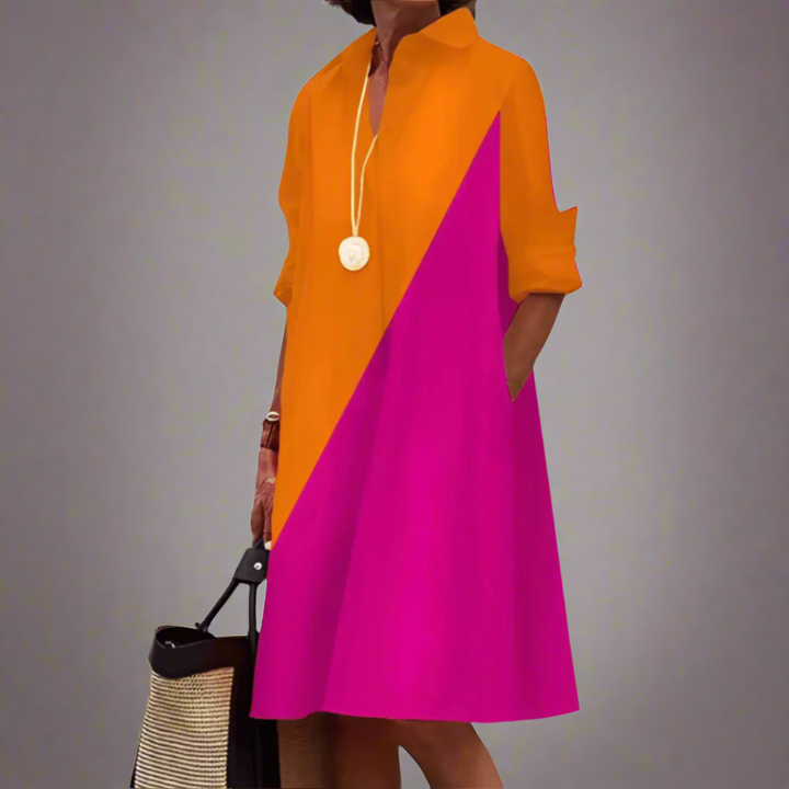 SANDRINE | Women's Elegant Polo Dress — Chic Spring Style