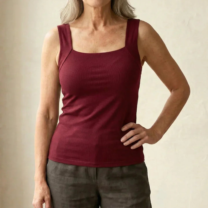Lydia | Built-In Comfort Bra Tank Top