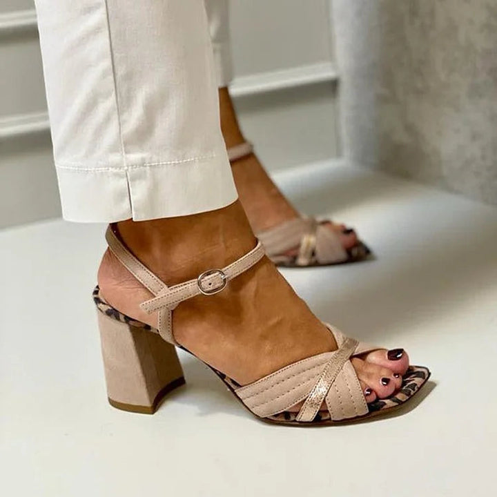 Isabelle™ | Cross-Band Heel Sandals