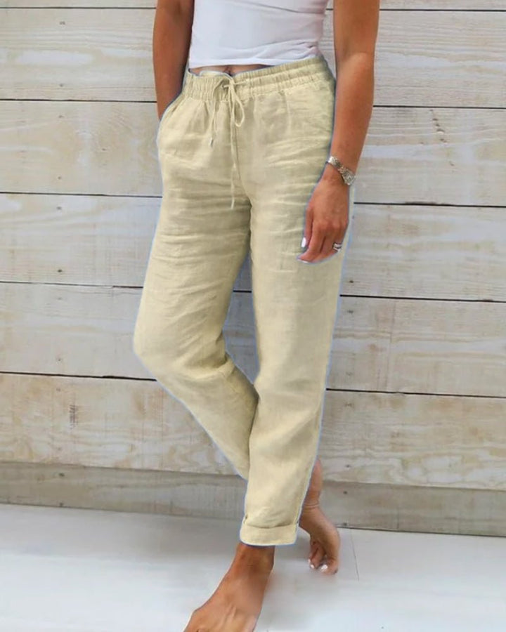 Kristin | Women's Sleek Comfort Trousers — Mid-Rise Fit