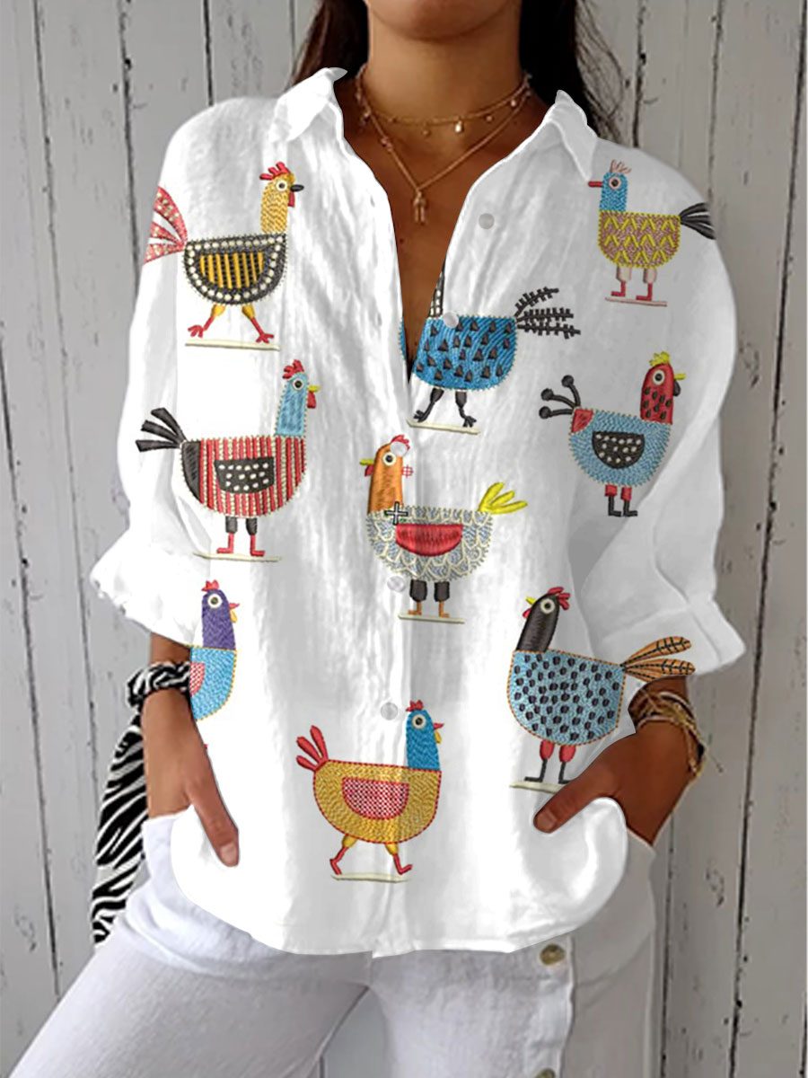 Rebecca | Playful Hen Blouse