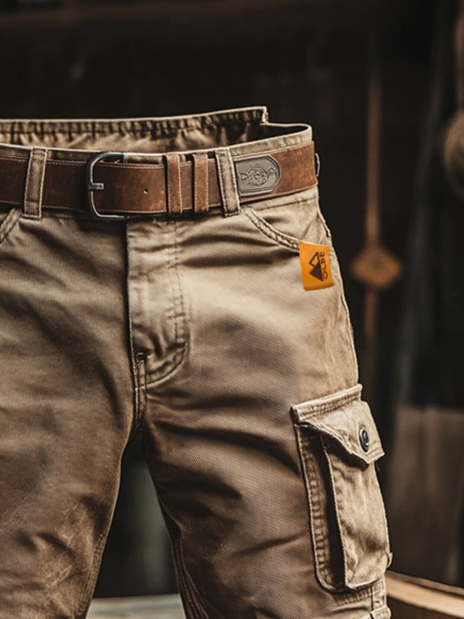 Adam | Men's Relaxed-Fit Vintage Cargo Pants with Pockets