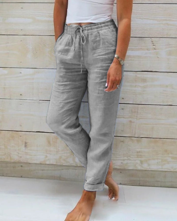 Kristin | Women's Sleek Comfort Trousers — Mid-Rise Fit