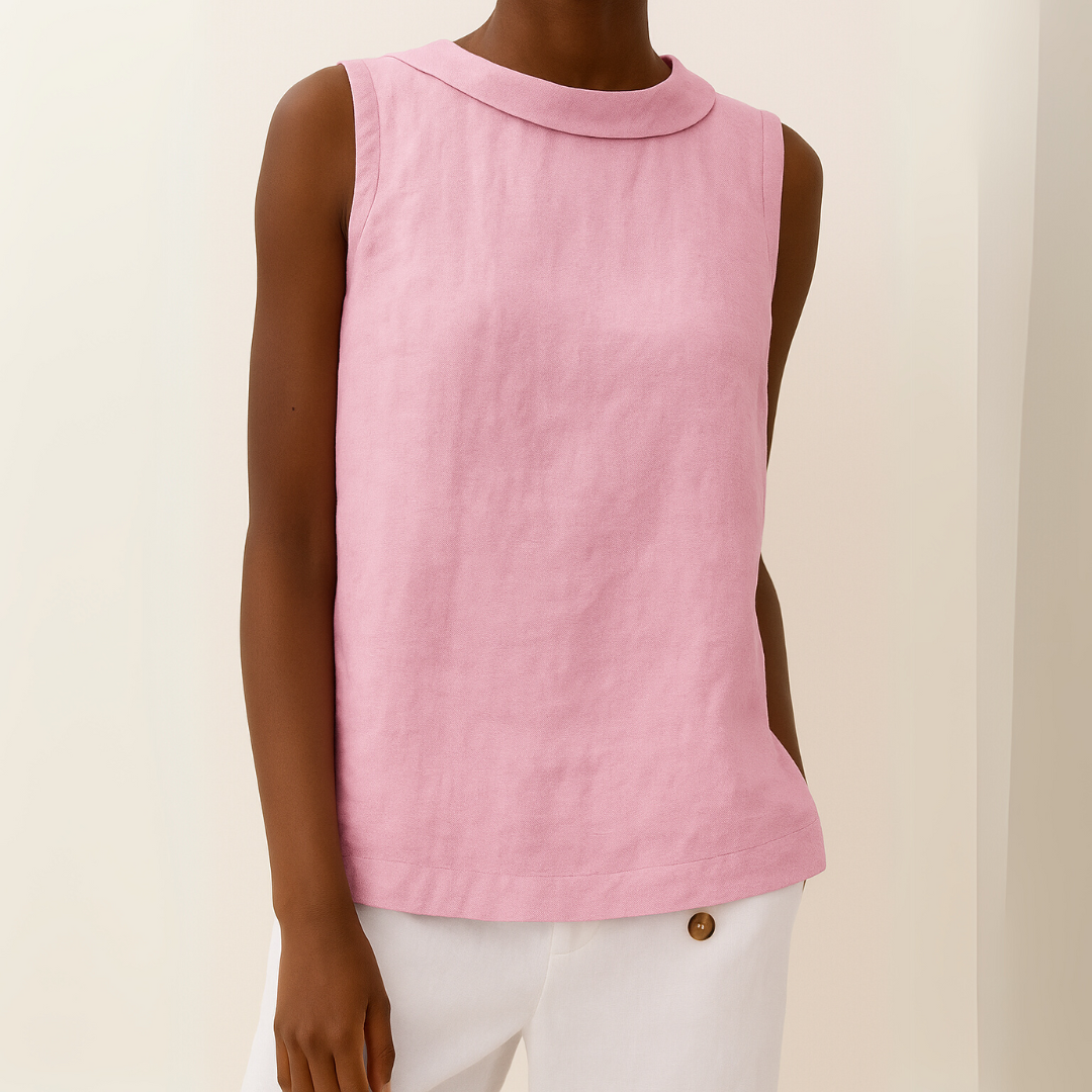Sloane | Women's Sleeveless Elegant Blouse — Summer Top