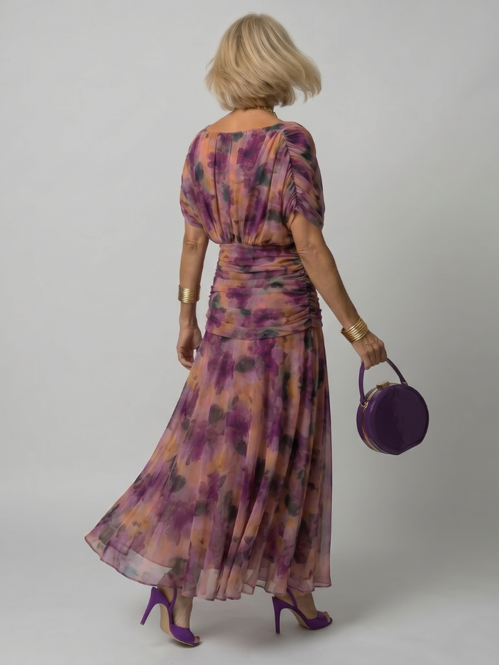 Calen | Women's Off-Shoulder Midi Dress — Flowy Fit