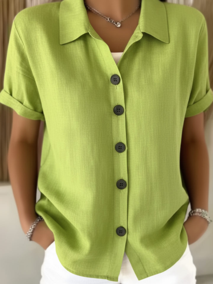 Thea | Women's Short Sleeve Button Shirt