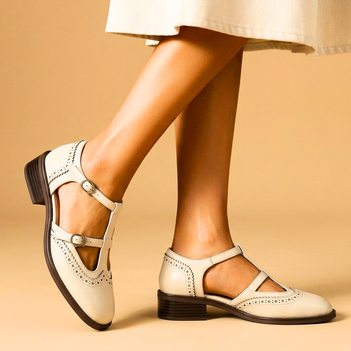 Elodie | Lucienne Leather Mary Janes