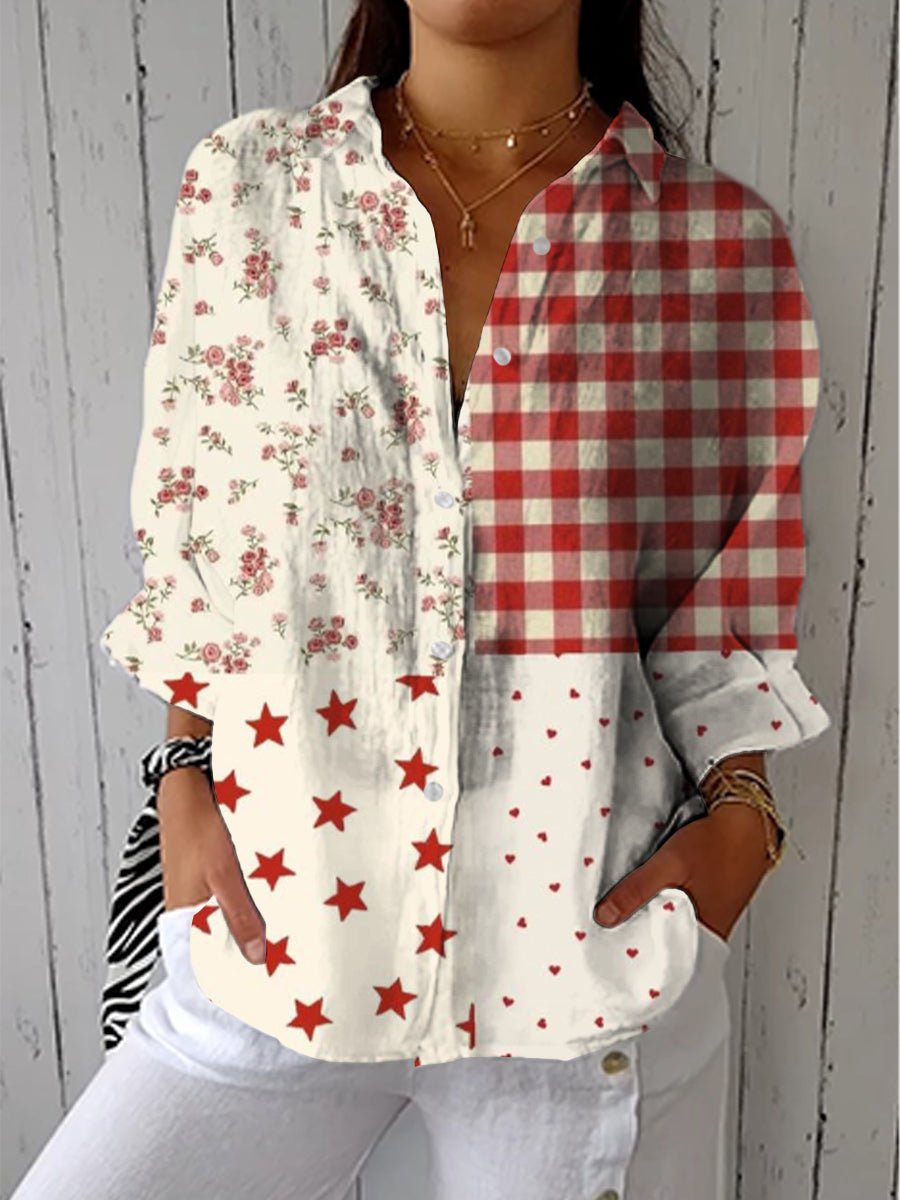 Megan | Country Patchwork Blouse