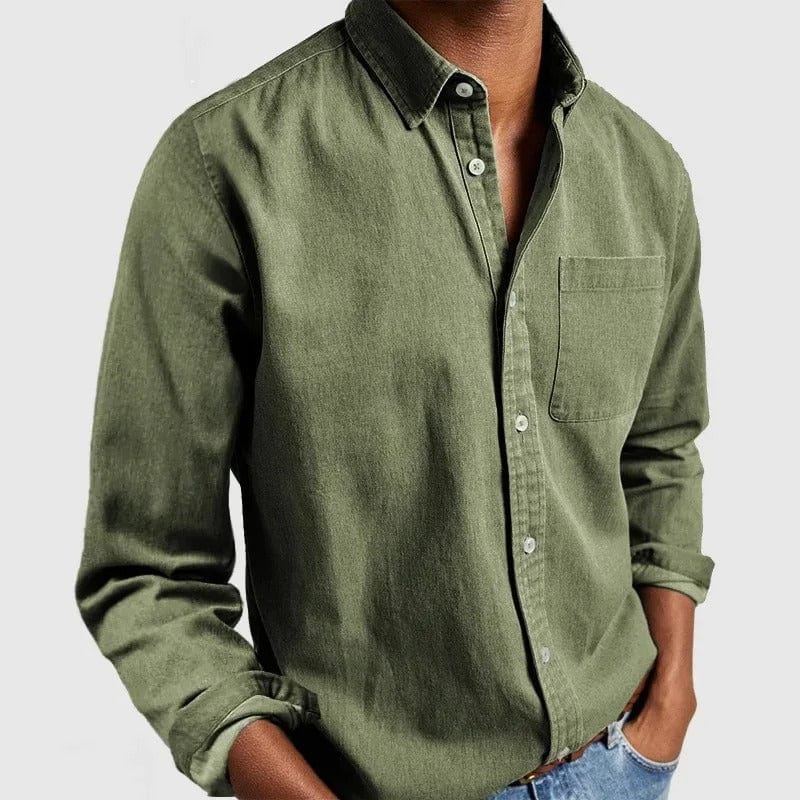 Caleb™ | Classic Button-Up Shirt