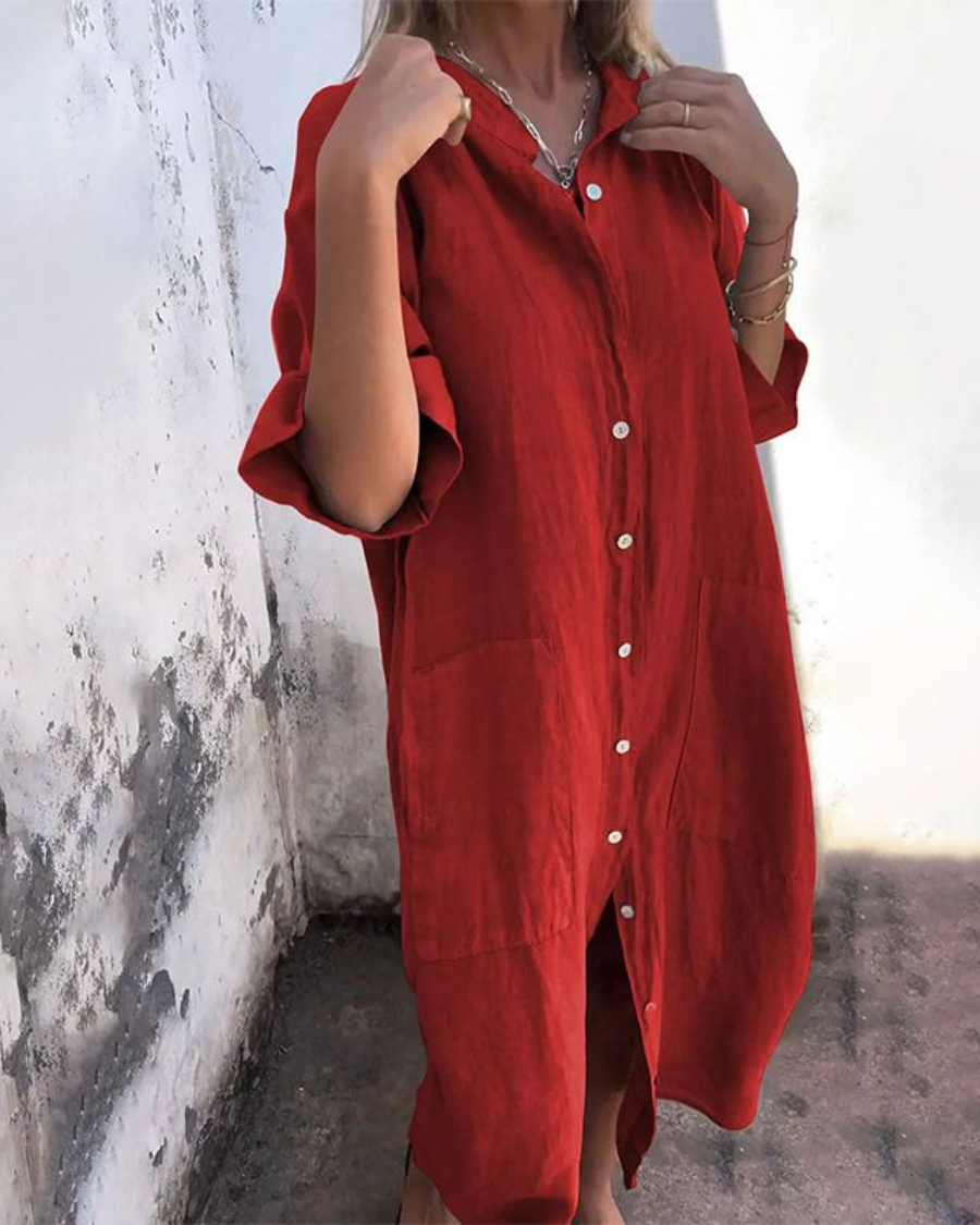 Vera™ | Boho Shirt Dress