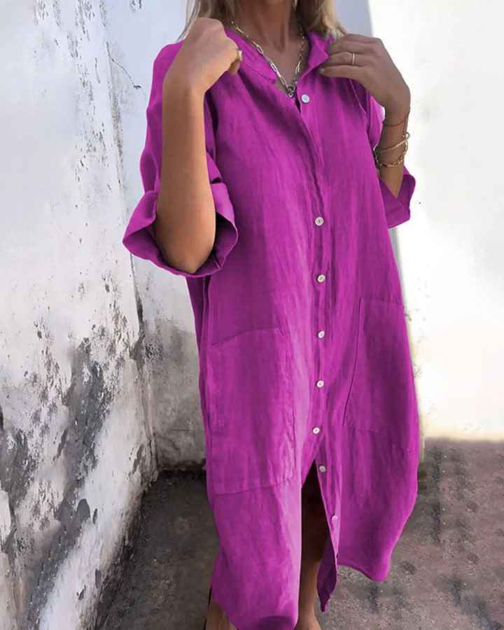 Vera™ | Boho Shirt Dress