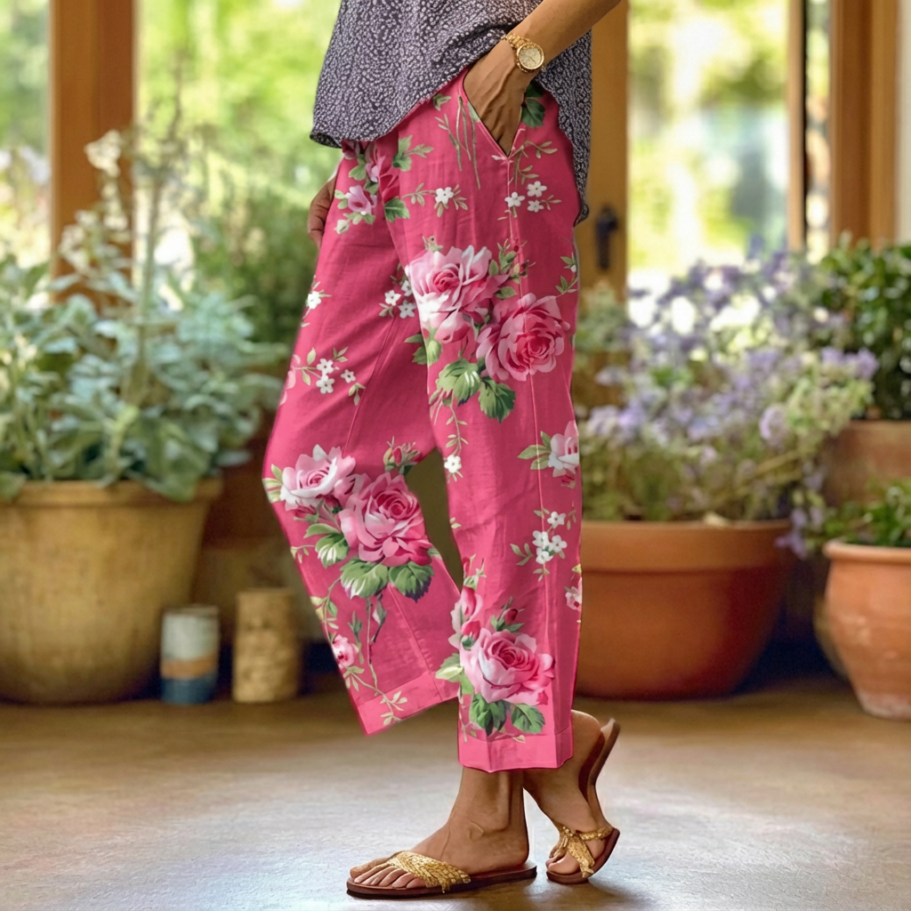 Sofia Floral | Coastal Breeze Trousers