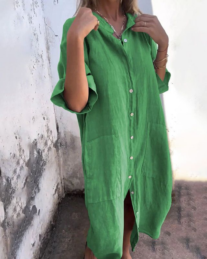 Vera™ | Boho Shirt Dress