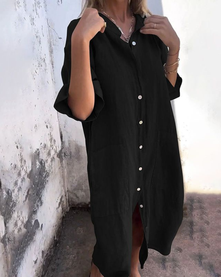 Vera™ | Boho Shirt Dress