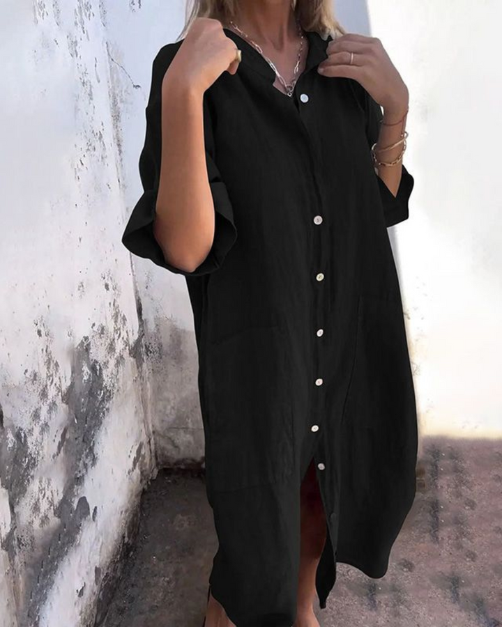 Vera™ | Boho Shirt Dress