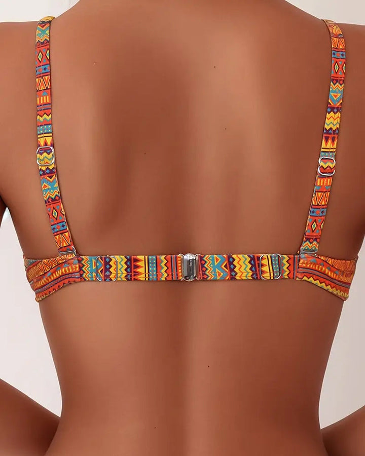 Dixie | Two Piece Swimsuit with Striped Print
