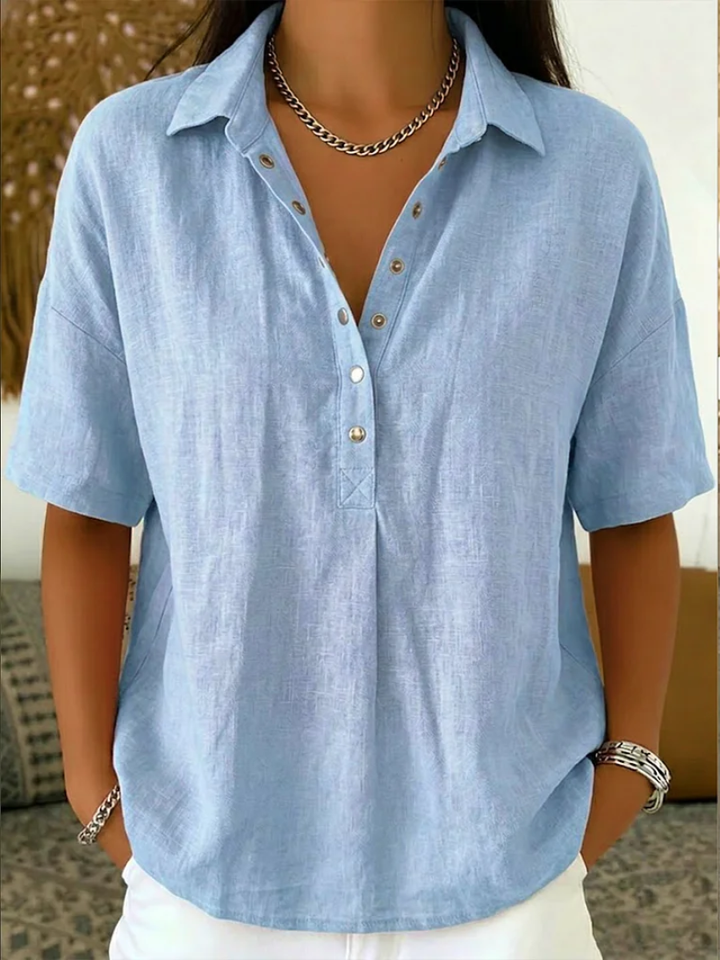 Oakley | Blouse with Collar and Button