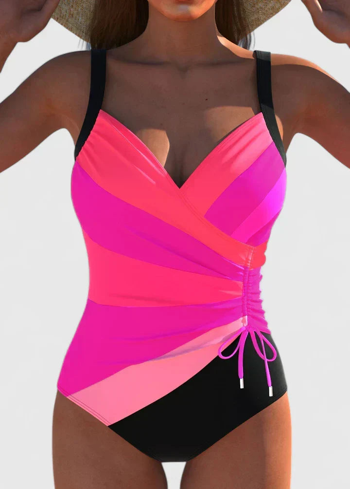 Sorynelle | Women's Elegant High-Waist One-Piece Swimsuit