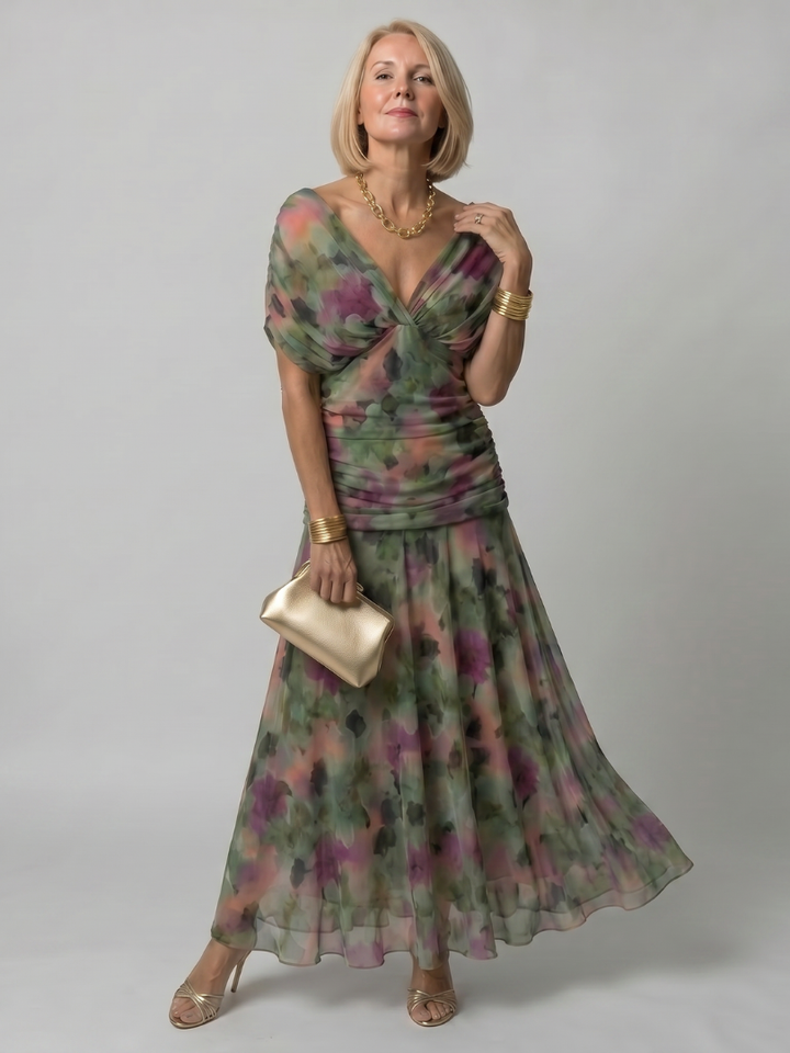Calen | Women's Off-Shoulder Midi Dress — Flowy Fit