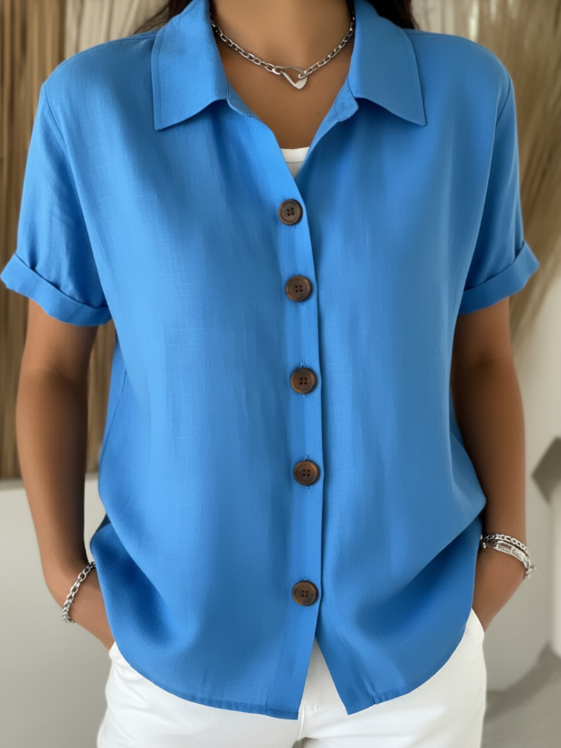 Thea | Women's Short Sleeve Button Shirt