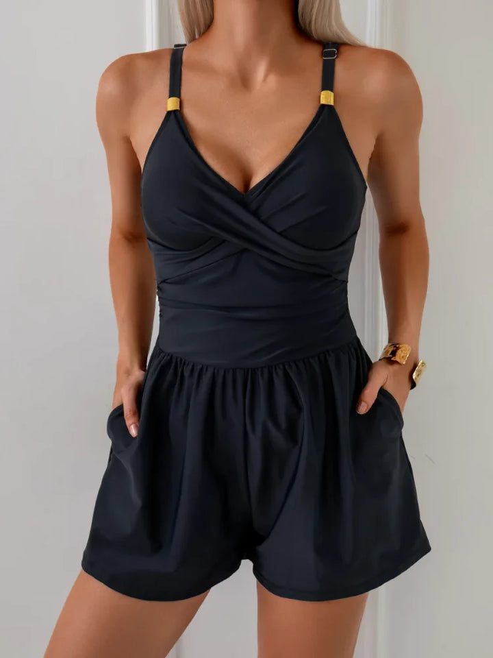 Sloane™ | Ruched Pocket Swimsuit